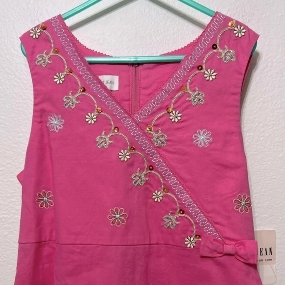 Bonnie‎ Jean Girls Size 10 Princess Pink Sequin Embroidered Bodice Dress NWT